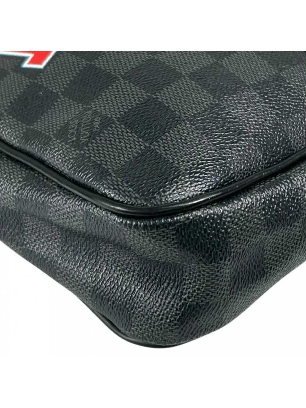 Louis Vuitton Handbag Travel Damier Canvas Black Silver